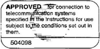 PANASONIC KX-F2780EB - Important information - 1