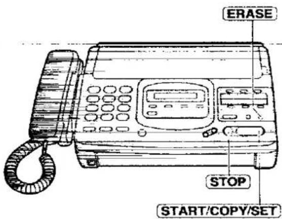 PANASONIC KX-F2780EB - ■ Erasing all messages in common memory - 1