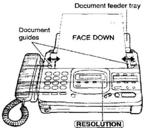 PANASONIC KX-F2780EB - Loading documents - 4