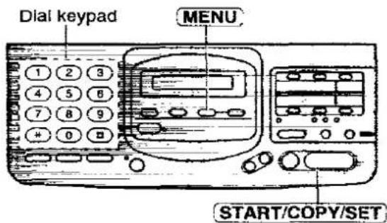PANASONIC KX-F2780EB - Programming the mailbox password - 1