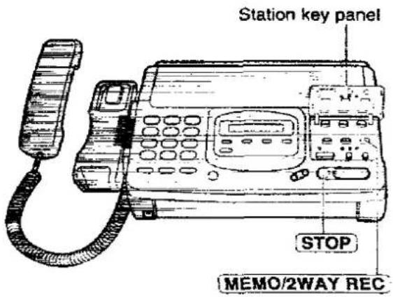 PANASONIC KX-F2780EB - Recording a telephone conversation - 1