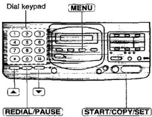 PANASONIC KX-F2780EB - Setting the message transfer/pager call - 1