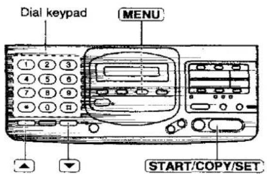 PANASONIC KX-F2780EB - Changing the display contrast - 1