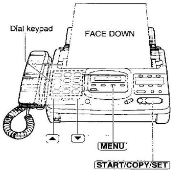 PANASONIC KX-F2780EB - (sending a fax at a later time) - 1