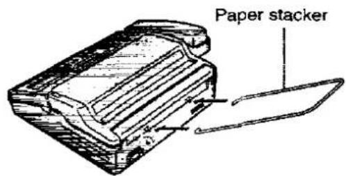 PANASONIC KX-F2780EB - Installing the paper stacker (KX-F2780 only) - 1