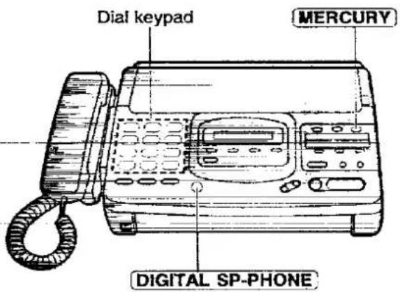 PANASONIC KX-F2780EB - Making a call via Mercury - 1