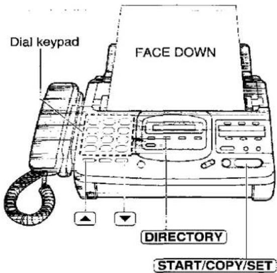 PANASONIC KX-F2780EB - Press START/COPY/SET. - 1