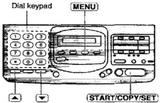 PANASONIC KX-F2780EB - Changing the logo print position - 1