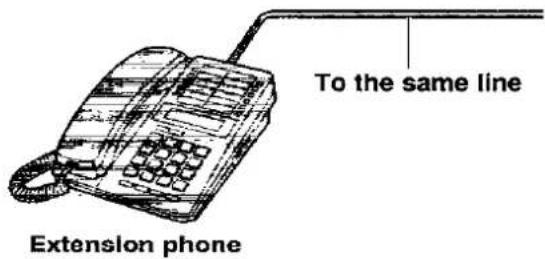 PANASONIC KX-F2780EB - Receiving using an extension - 1