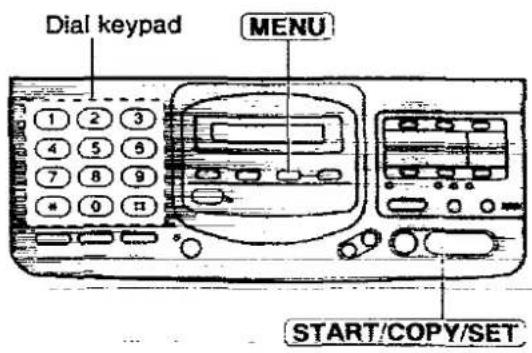 PANASONIC KX-F2780EB - Setting your logo - 1