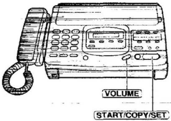 PANASONIC KX-F2780EB - While the ringer volume is set to off: - 1