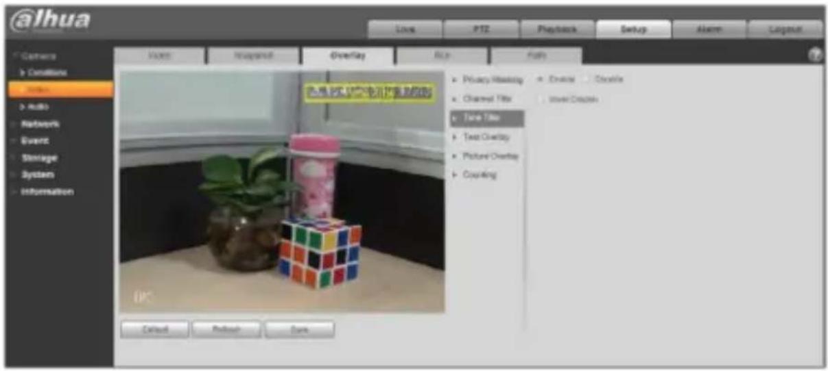 Dahua Technology Eco-savvy 3.0 IPC-HFW4431EP-SE - Video Overlay - 3