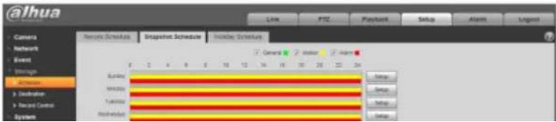 Dahua Technology Eco-savvy 3.0 IPC-HFW5231EP-ZE - Snapshot Schedule - 1