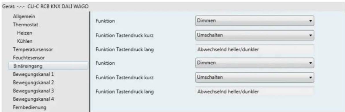 Esylux PD 360i/8 LIN - Parameteroptionen für die Dimmfunktion: - 1