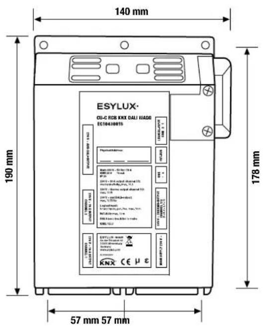 Esylux PD 360i/8 LIN - Abmessungen - 1
