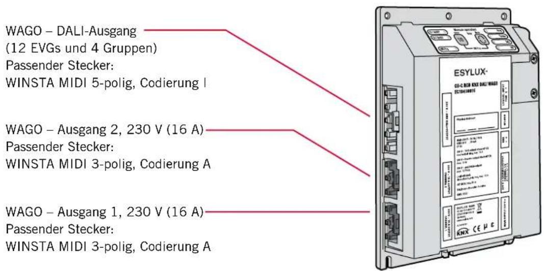 Esylux PD 360i/8 LIN - Abb. CU-C RCB KNX DALI WAGO - 1