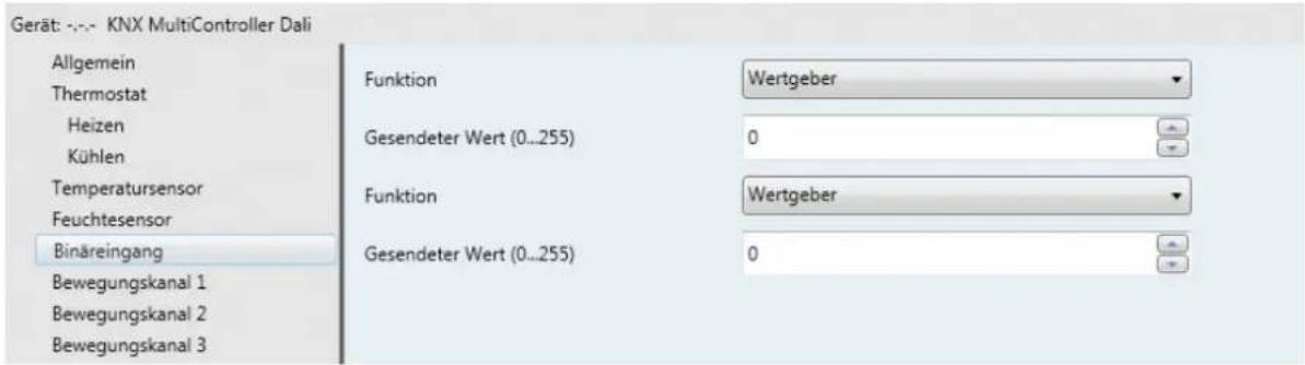 Esylux PD 360i/8 LIN - Abb. 23 Konfiguration der Jalousieneingabe - 1