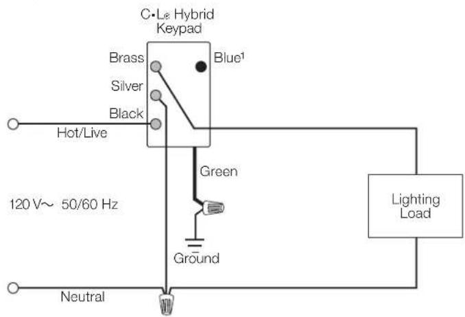 Lutron RRD-W3BRL - Wiring - 1