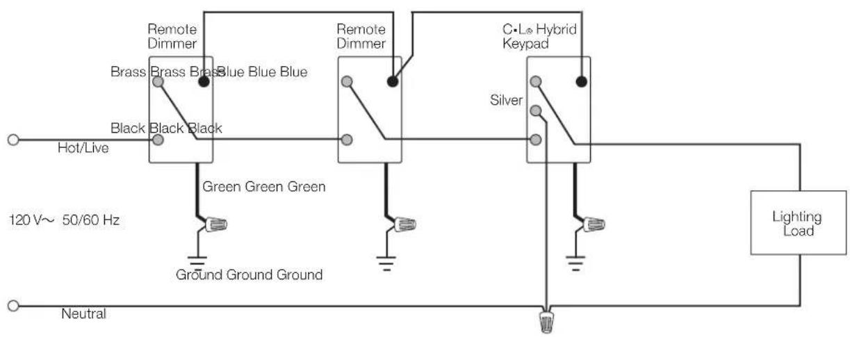 Lutron RRD-W3BRL - Wiring - 2
