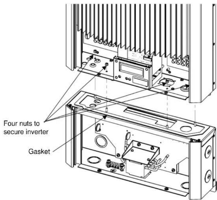 SunPower SPR-2800X - To remove the inverter from the wiring box: - 1