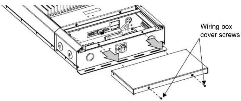 SunPower SPR-2800X - To remove the wiring box cover: - 1