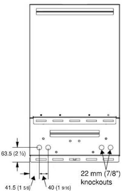 SunPower SPR-2800X - Dimensions and Knockout Locations - 3
