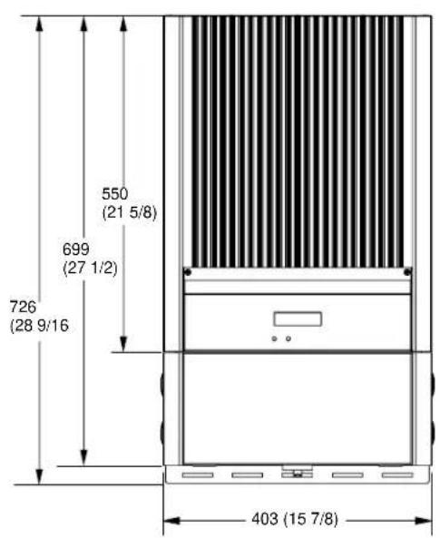 SunPower SPR-2800X - Dimensions and Knockout Locations - 2