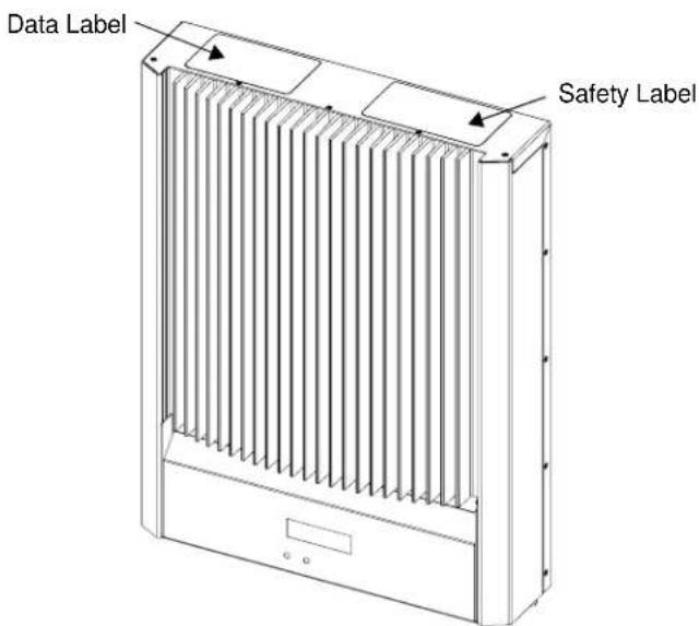 SunPower SPR-2800X - Location of Safety and Data Labels - 1