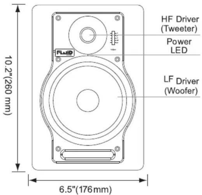 Fluid Audio F5 - Frontplatte - 1