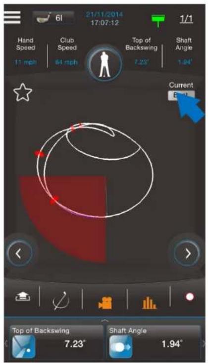 3Bays GSA ZONE - Compare your current swing with your best swing - 1