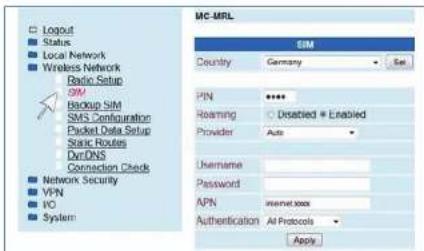 MC Technologies MC MRH - Konfiguration über Webschnittstelle / SIM einrichten - 1