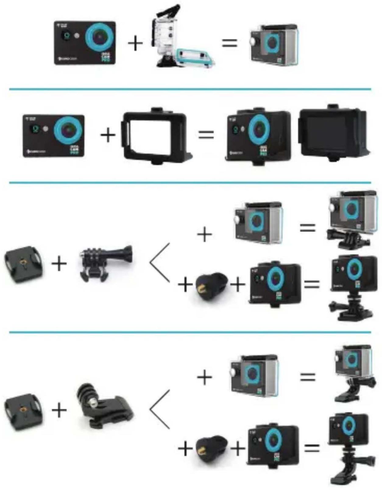 Eurocase Cross Cam Pro - MOUNTING YOUR CAMERA - 1
