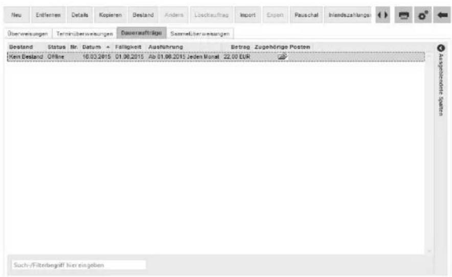 StarMoney Business 7.0 - SEPA-Daueraufträge - 4