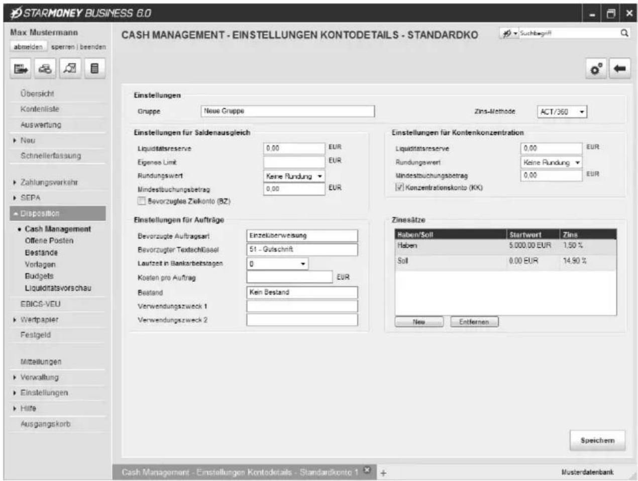 StarMoney Business 6.0 PlusPaket - Einstellungen der Referenzkonten - 1