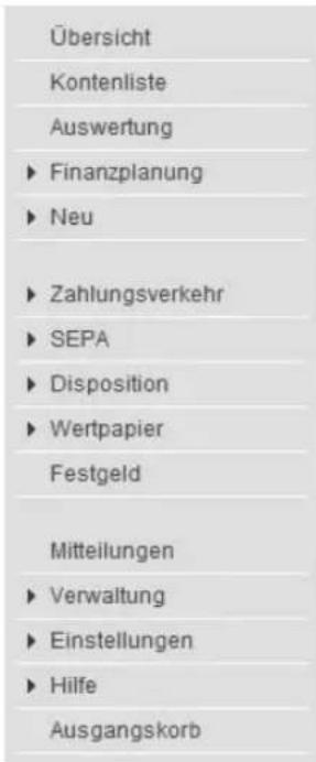 StarMoney 9.0 - Hauptnavigation - 1