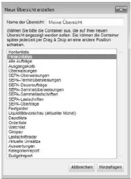 StarMoney 10.0 - Persönliche Übersichtsseite - 1