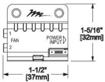 1-5/16" [32mm] POWER INPUT 1-1/2" [37mm]