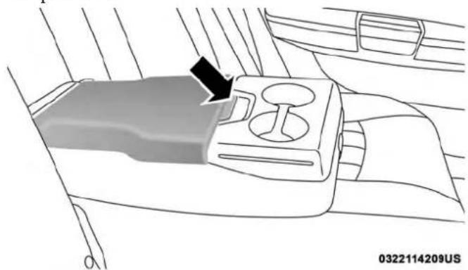 Chrysler 300 (2019) - RearSeatArmrestStorage—IfEquipped - 1