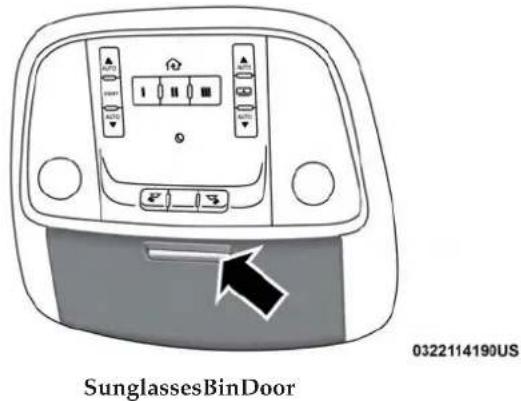 Chrysler 300 (2019) - Sunglasses Bin Door - 1