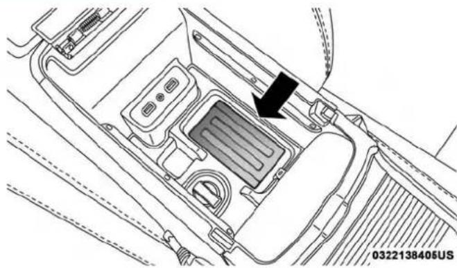 DODGE Charger SRT (2019) - Wireless Charging Pad — If Equipped - 1
