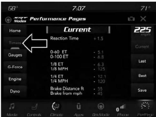 DODGE Charger SRT (2019) - Timers - 1