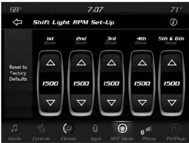 DODGE Charger SRT (2019) - Shift Light - 2