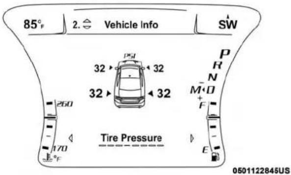 DODGE Charger SRT (2019) - TirePressureMonitoringLowPressureWarnings - 1