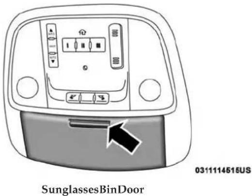 DODGE Charger SRT (2019) - Sunglasses Bin Door - 1