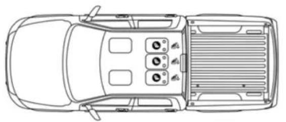 RAM Chassis Cab (2019) - LATCH Positions For Installing Child Restraints In This Vehicle - 2