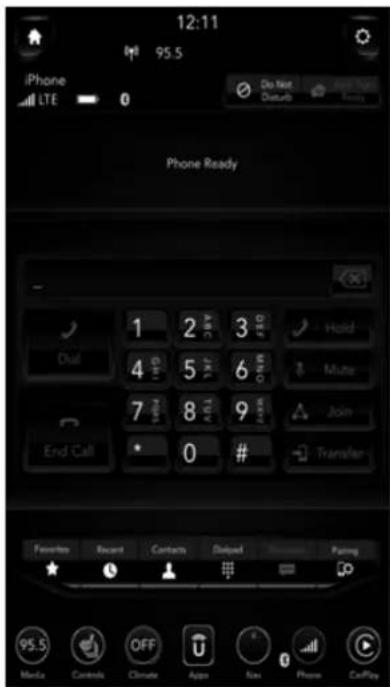 12:11 95.5 iPhone LTE 0 Do Not Default Phone Ready - 1 2 ABC 3 #D Hold Dual 4 Glu 5 JAL 6 ON Mute 7 8 TUR 9 JAK Join End Call * 0 # Transfer Favorites Recent Contacts Stamped Passing 95.5 Media Controls OFF Apps Fax Phone CaPlay