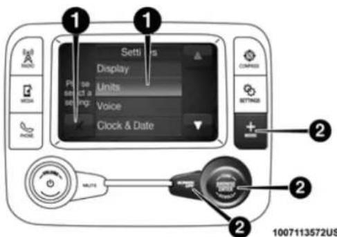 1 1 Settings Display Units Voice Clock & Date 2 2 2 1007113572US