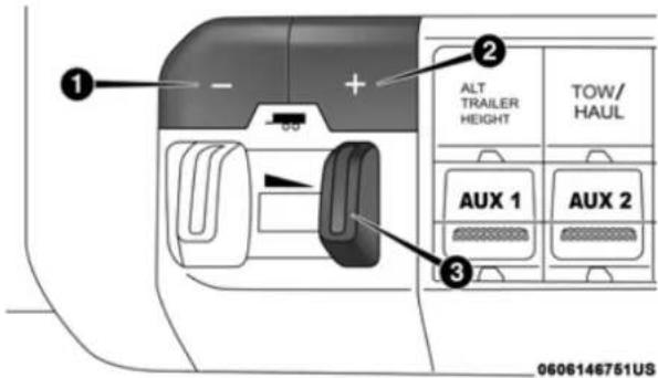 ALT TRAILER HEIGHT TOW/ HAUL AUX 1 AUX 2 0606146751US