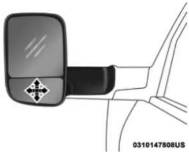 RAM Chassis Cab (2019) - Power Convex Mirror Switch — If Equipped - 2