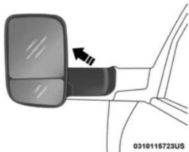RAM Chassis Cab (2019) - Trailer Towing Mirrors — If Equipped - 1